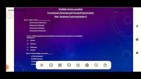 Business Communication - II (Important Questions For Upcoming Exams).