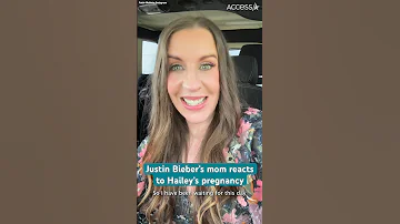 Justin Bieber’s mom reacts to Hailey Bieber’s pregnancy announcement | #shorts