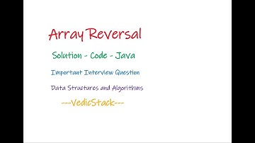 ARRAYS | Array reverse | DSA Interview Question | Reversal of an array in JAVA - Solution & Code