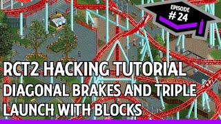 RCT2 Hacking Tutorial: Diagonal Brakes and Triple Launch screenshot 1