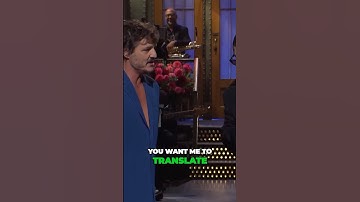 Pedro Pascal translates for Bad Bunny on SNL😂 #pedropascal #badbunny #shorts