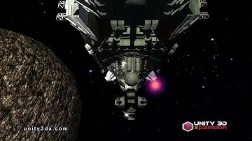 The frigate 3d real spaceship technical demo for Unity 3D