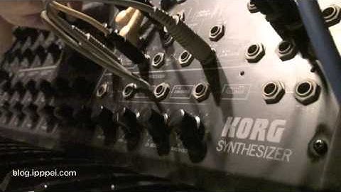 Korg MS-20 PINK noise + S/H loop #korgms20