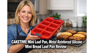 🍞 CAKETIME Mini Loaf Pan, Metal Reinforced Silicone Mini Bread Loaf Pan Review 🧁