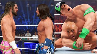 WWE 2K24 Hardcore Championship Match John Cena Kurt Angle Seth Rollins Aj Styles Gunther Otis screenshot 1