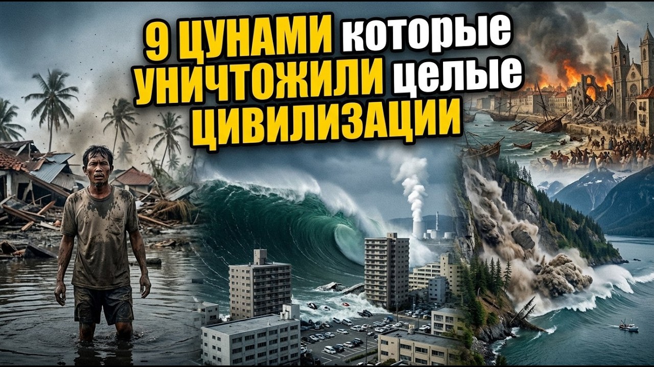 9 ЦУНАМИ Которые Изменили ИСТОРИЮ Цивилизаций