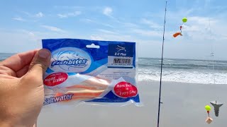 Catching Plenty of Fish off the Beach with Fishbites Artificial Bait!!!