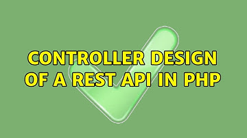controller design of a REST API in PHP