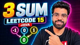 LeetCode 15: 3Sum in Java | Two Pointers + Sorting | Step-by-Step Explanation