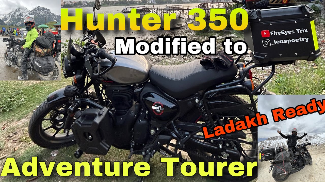 Hunter 350 Modified for Ladakh Ride | 