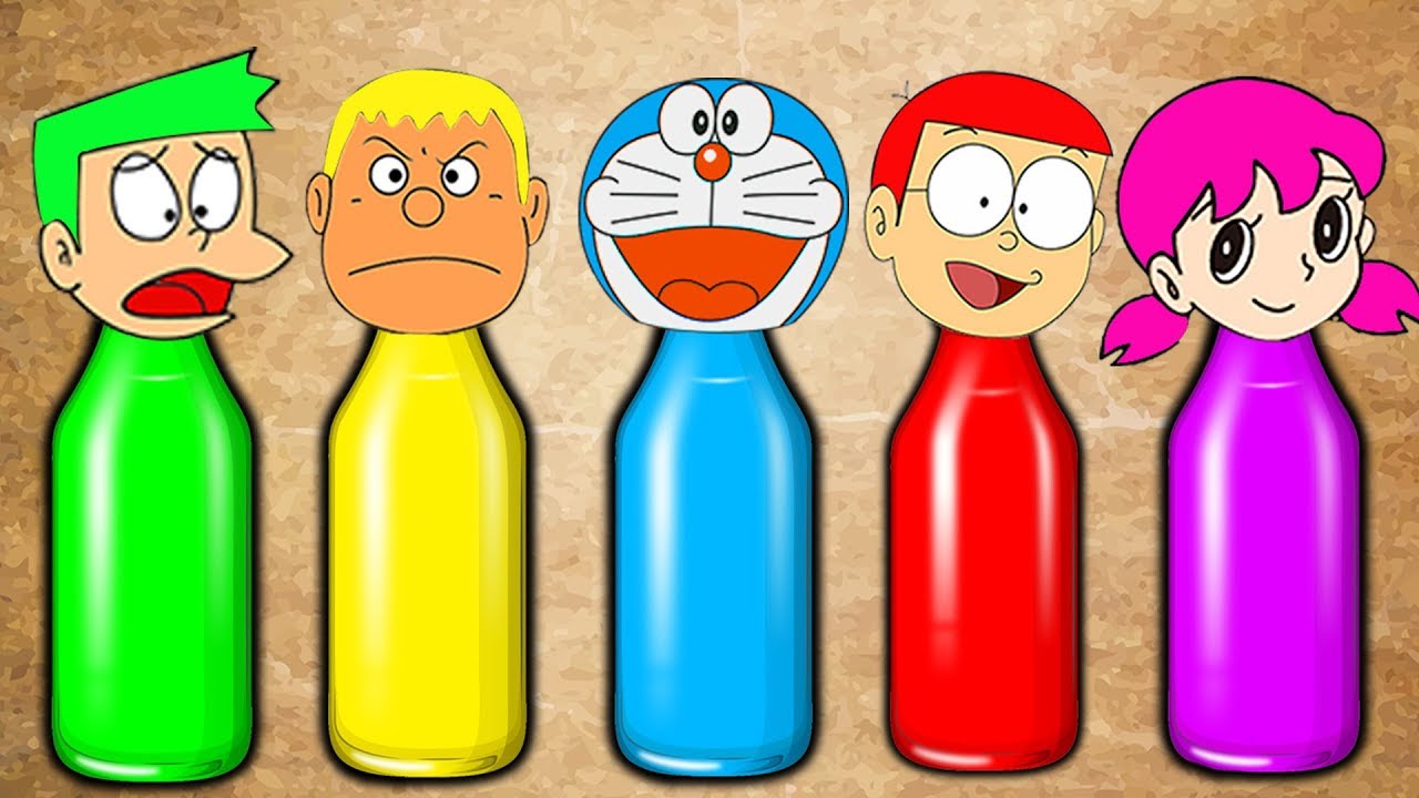 Download Heads Family Doraemon Nobita Xuka Chaien Xeko Bottles Finger Family Song Colors Learn Youtube