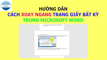 Cách xoay ngang trang giấy bất kỳ trong MS Word #vniteach