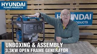 Unboxing The New Hyundai HY3750i 3.3kW Recoil-Start Generator With Pure Sine Wave