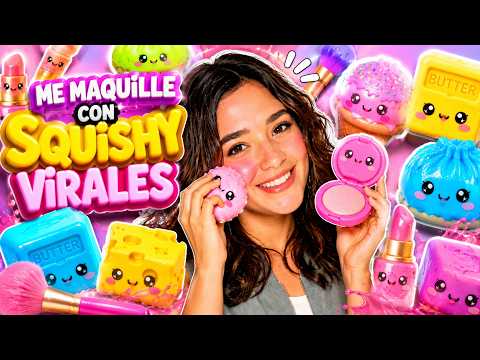 I DID MY MAKEUP WITH SQUISHY TOYS and the result was unexpected 🤯| Isa Bunny 🐰💙
