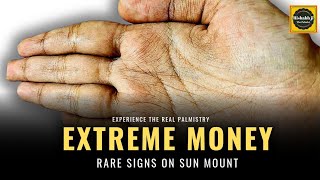 ऐसे जातक बहुत धन कमाते हैं जिनमें सूर्य पर्वत पर ऐसे चिन्ह हो। Sun line/Mount Palmistry