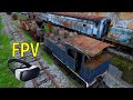 FPV - Drone FLAGRA Soldados Treinando na Estação de Trem Abandonada