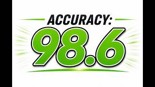 0 Mistakes. 98.6% Accuracy.