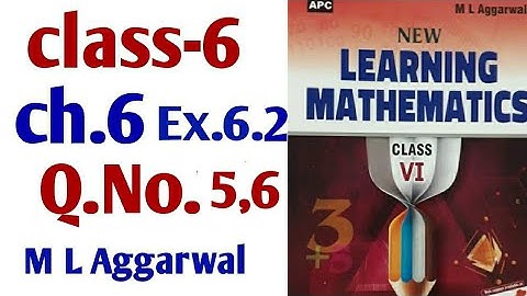 M L Aggarwal 6 class chapter -6 understanding elementary shapes Exercise -6.2 Q.No. 5 and 6