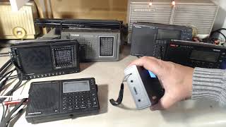 Portable Receivers VS MLA 30 loop antenna Test going on through the night October 15th 2019