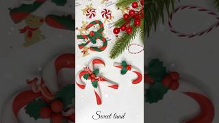 Christmas fondant topper/ candy cane fondant topper #christmas #cake  #sugartoppers