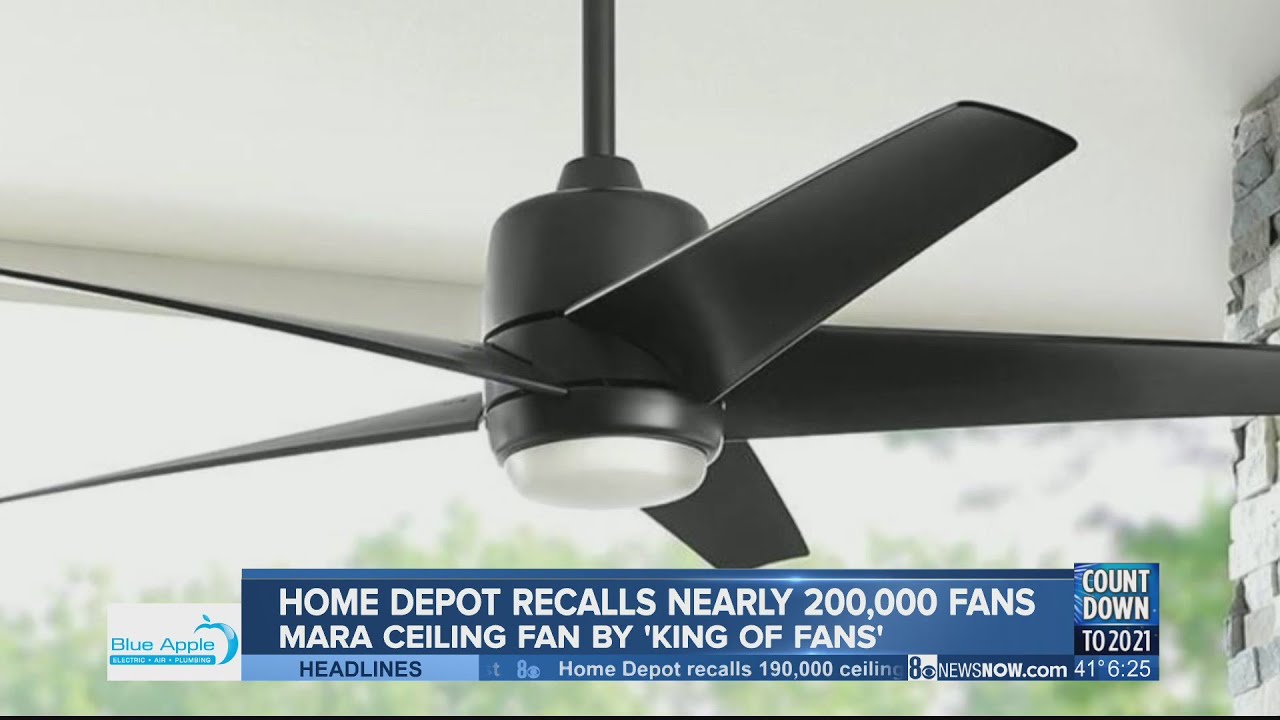 More than 190,000 ceiling fans recalled 