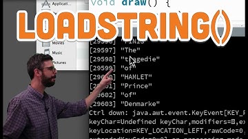 13.3: loadStrings() - Processing Tutorial