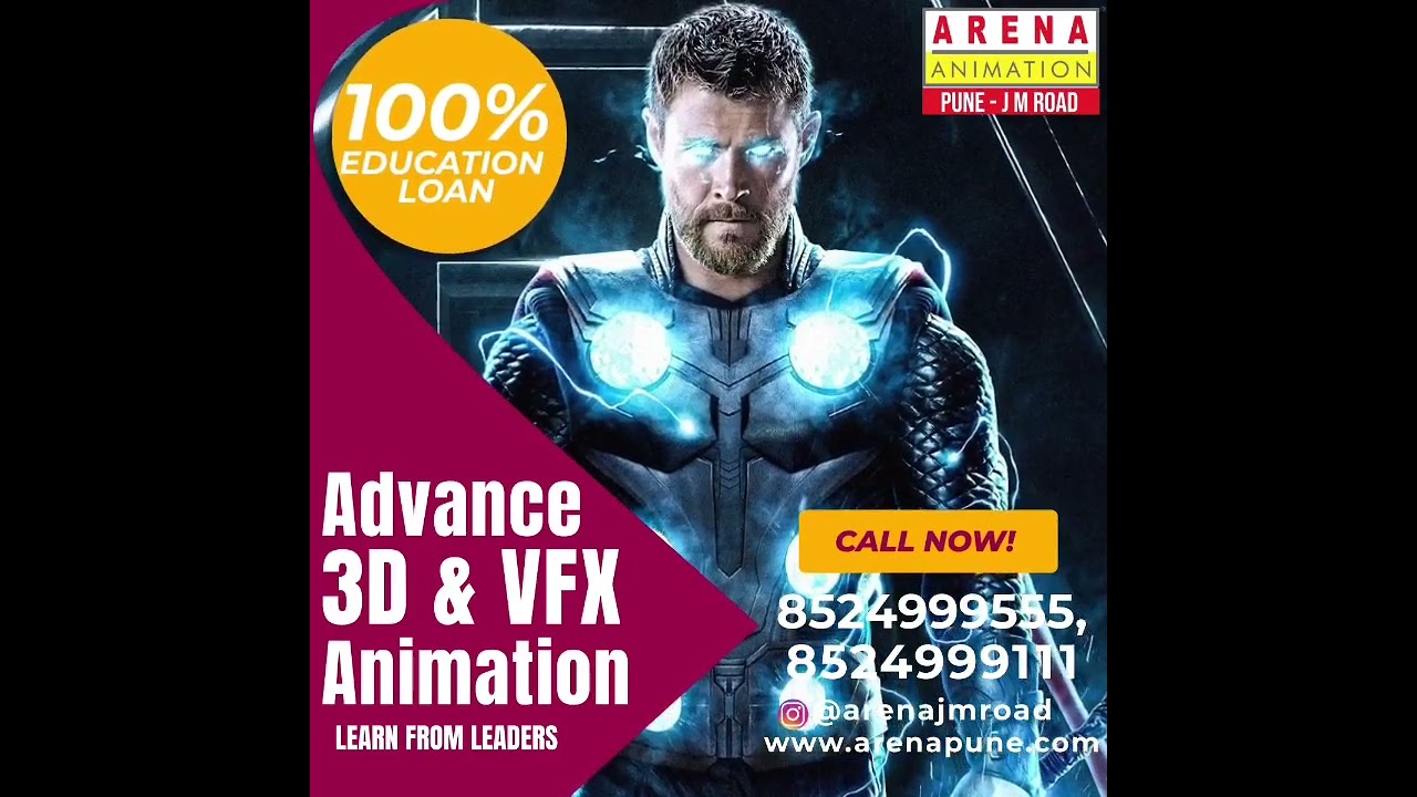 Advance 3D and VFX Animation Courses in Arena Animation JM Road Pune. -  YouTube