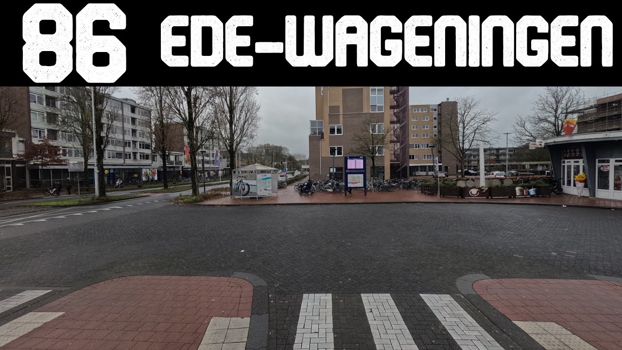 4K Bus Driver POV | Lijn 86 Wageningen Busstation - Ede-Wageningen Station
