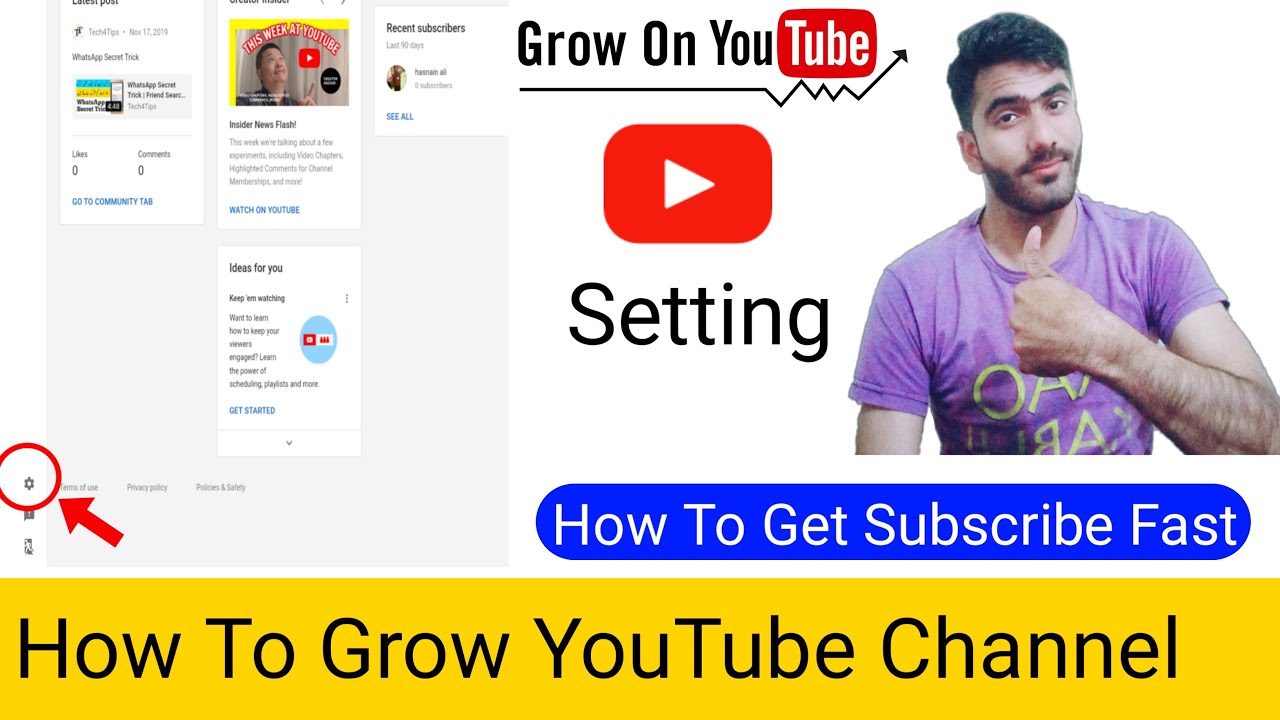 Grow YouTube Channel Fast | YouTube Channel Setting 2020 | How To Get ...