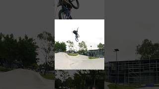 Just jumping this gap is wild, let alone tricking it! Tuck gap Chris James banged out for SHF. #bmx
