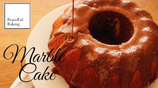 Marble Bundt Cake Recipe |Super Soft and Moist by Peaceful Baking 1,790 views 3 years ago 5 minutes, 58 seconds