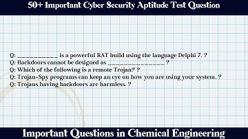 MCQ Questions Cyber Security Aptitude Test with Answers