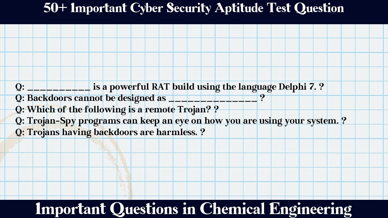 MCQ Questions Cyber Security Aptitude Test With Answers YouTube