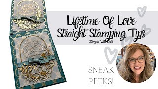 How To: Stamp Straight Sentiments With Lifetime of Love Sneak Peek!