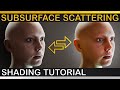 V-Ray | How to make REALISTIC HUMAN SKIN | ALSurface, FastSSS2, Subsurface Scattering & Translucency