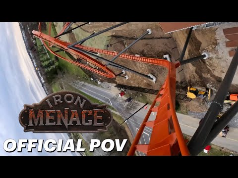 Iron Menace Official POV! - Dorney Parks New Dive Machine Roller Coaster