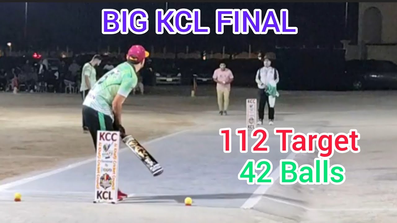 Big Kcl Final Tamour Mirza Vs Khurram Chakwal 112 Run Need In 42 Ball ...