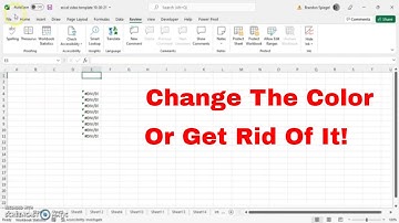 How To Disable Background Checking In Excel, and Change The Color! #HowTo #msexcel #tutorial