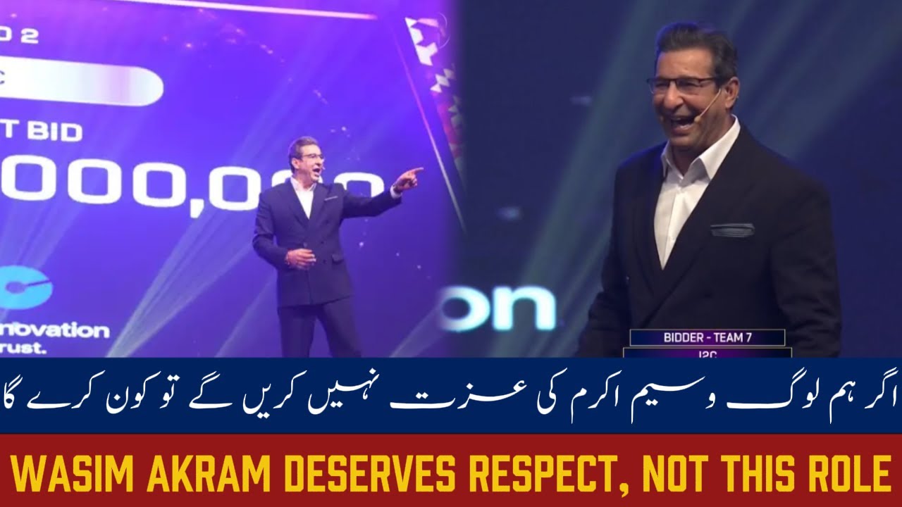Wasim Akram Deserves Respect, Not This Role | PSL Auction Controversy