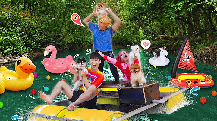 สุ่มกงล้อผจญภัย!! สร้างเรือโต๊ะ DIY ตะลุยน้ำกับแก๊งหมี!