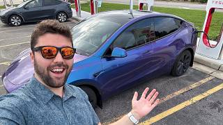 800+ Mile Weekend Trip in Tesla Model Y AWD! Going To The Beach And Checking Out V4 Superchargers
