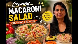 Easy Creamy Macaroni Salad with Veggies | Simple Recipe Creamy Macaroni Salad |