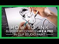 How to Ink Superhero Comics Like a Pro in Clip Studio Paint