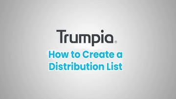 How to Create a Distribution List | Trumpia Texting Software | SMS Marketing