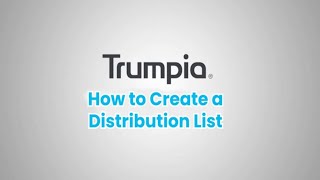 How to Create a Distribution List | Trumpia Texting Software | SMS Marketing screenshot 1