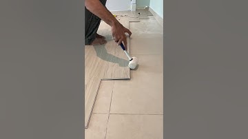 SPC Flooring Installation in Minutes | Waterproof & Durable! #homedecor #shorts