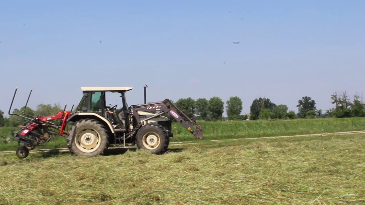 voltatura fieno con lamborghini premium 950 + voltafieno vicon