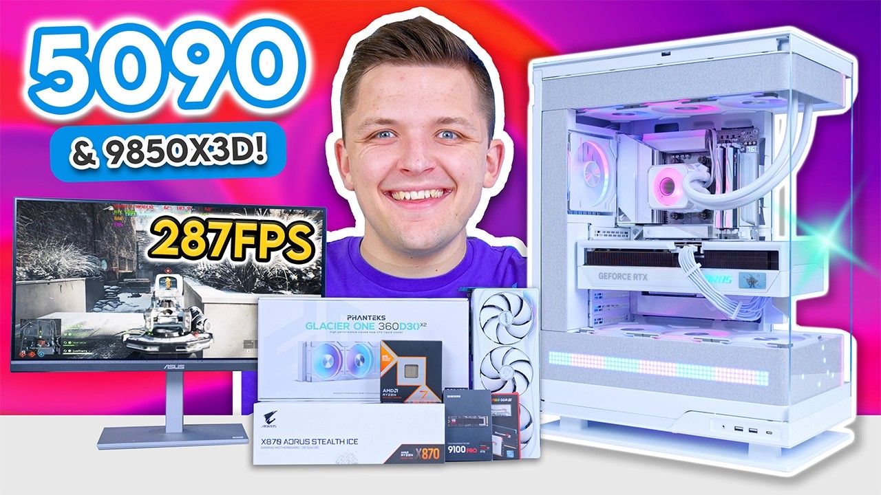 Building an INSANE Ryzen 9850X3D & RTX 5090 Gaming PC Build