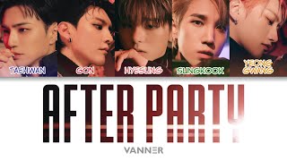 VANNER (배너) - After Party Color Coded Lyrics (han/rom/eng)