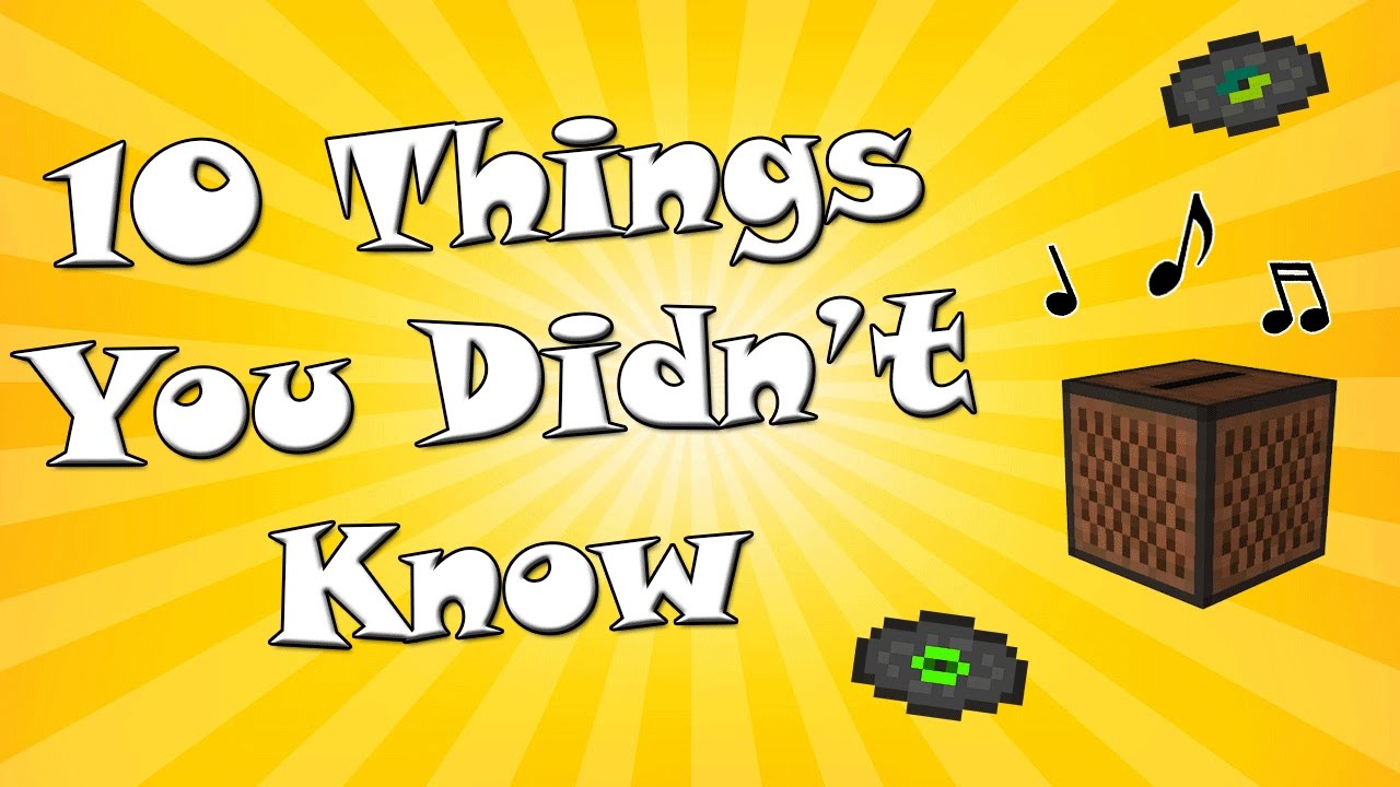 10 Things you didn't know about Minecraft Sound Effects - YouTube